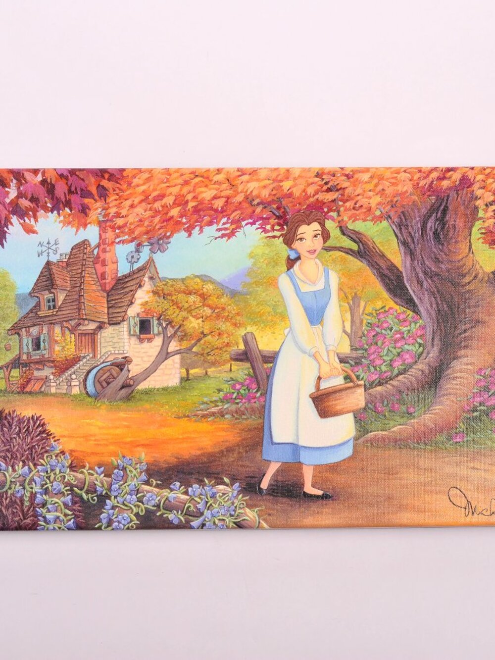 Disney The Flowery Path Belle Michelle St Laurent Signed LE 1500 11x19 COA NEW